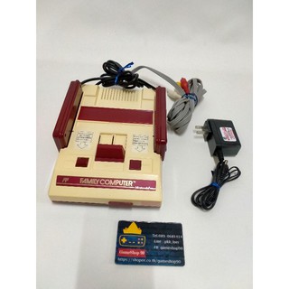 เครื่องเกมแท้ Famicom Nintendo original สล๊อตเหล็ก แท้ Japan ชุดไฟไทยระบบAVแปลงให้แล้ว