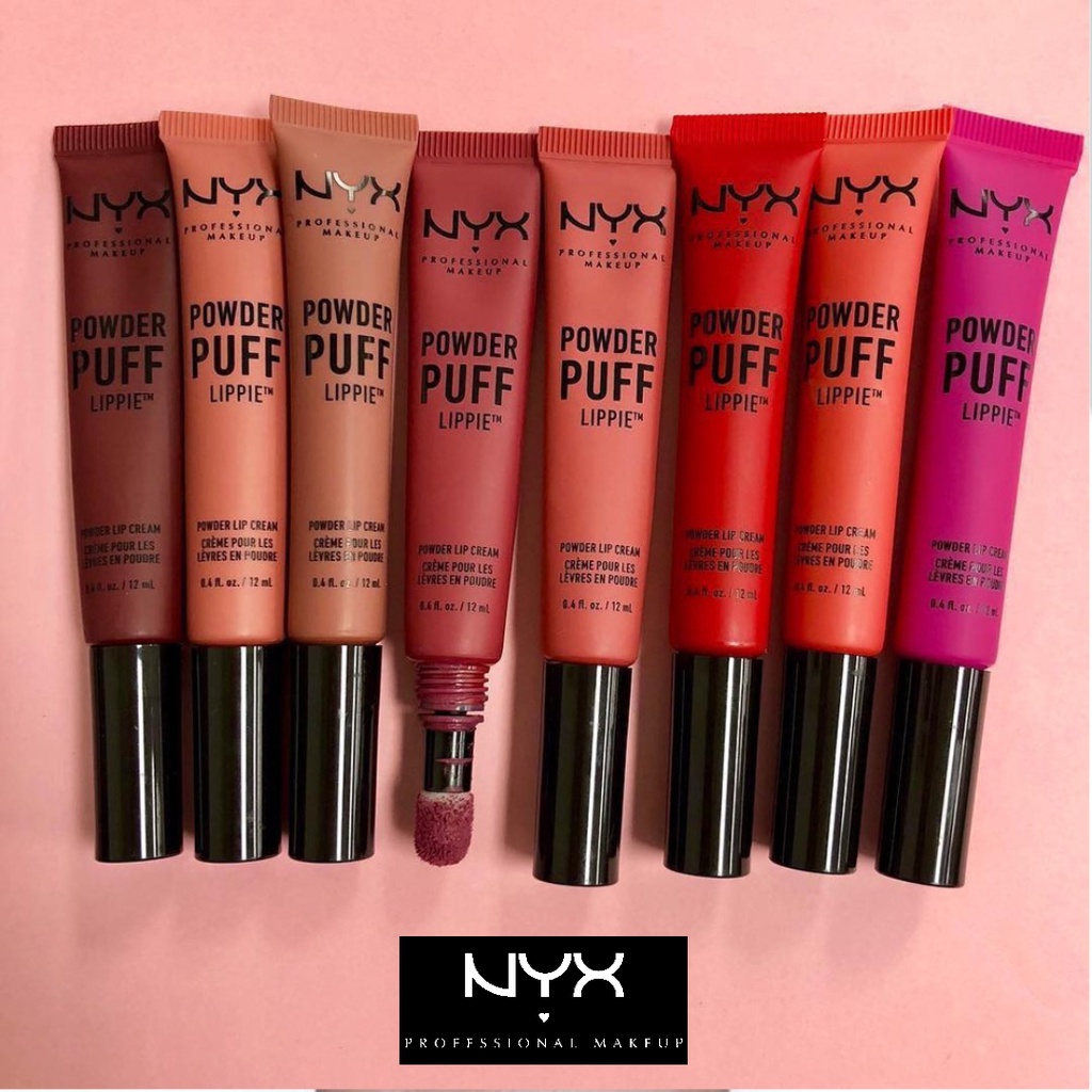 NYX Powder puff lippie lip cream ลิปสติกหัวคุชชั่นแบบใหม่