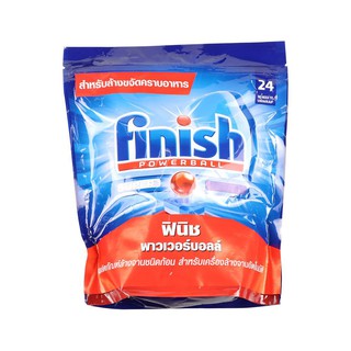 ก้อนทำความสะอาดเครื่องล้างจาน FINISH 447 กรัม 24ชิ้น  DISH WASHING MACHINE FINISH 447G 24PC สูตรพลัง 2 เท่า เม็ดพาวเวอร์