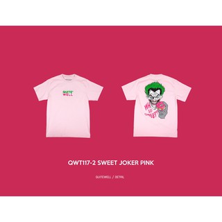 เสื้อยืดฤดูร้อนcalQWT117-2 SWEET JOKER PINK S-5XL