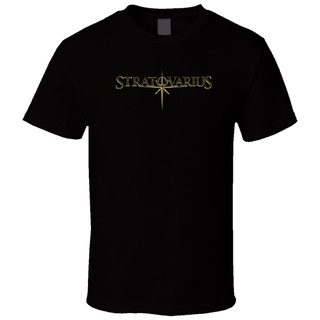 แขนสั้นcrew neckมาใหม่ เสื้อยืดคอกลม แขนสั้น ผ้าฝ้าย ลาย Stratovarius 3 สีดํา สําหรับผู้ชาย 2021S-XXXXL