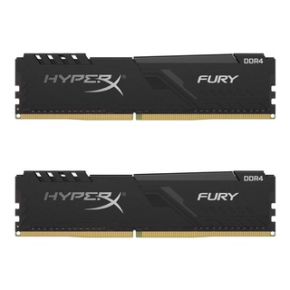 8GB (4GBx2) DDR4/2666 RAM PC (แรมพีซี) KINGSTON HyperX FURY BLACK (HX426C16FB3K2/8)