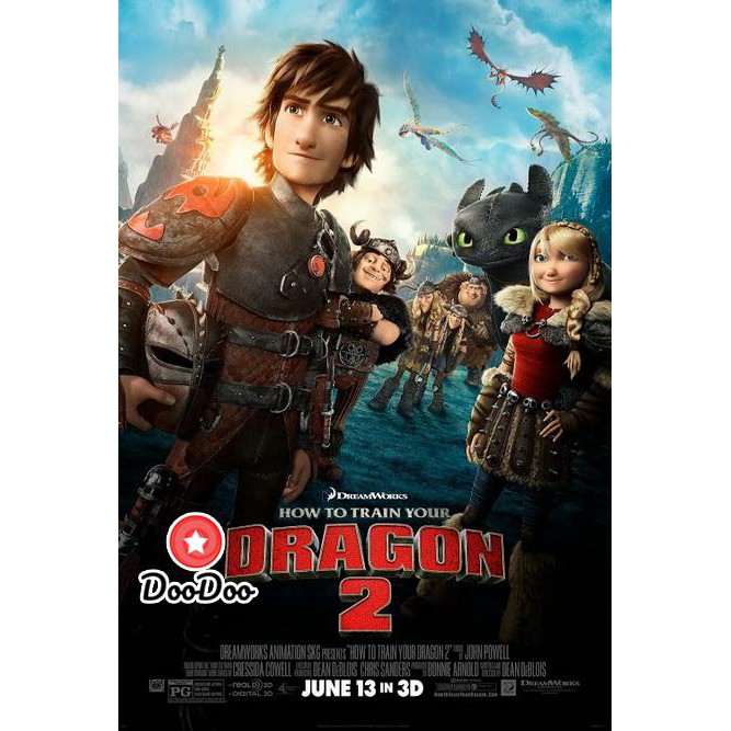 หนัง DVD How to Train Your Dragon 2 อภินิหารไวกิ้งพิชิตมังกร 2 ดีวีดี พากย์ไทย อังกฤษ ซับไทย