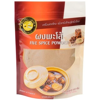 ผงพะโล้ 500 กรัม บรรจุถุงซิปล็อค ตรา ผึ้งหลวง - Five spice powder 500 g.