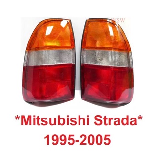 เสื้อไฟท้าย ไฟท้าย MITSUBISHI TRITON STRADA MK 1995 - 2004 ไม่รวมขั้วและหลอดไฟ มิตซูบิชิ สตราด้า 1998 ไฟหลังไฟ ไฟท้ายรถ