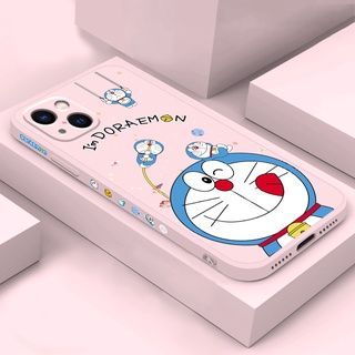 เคสไอโฟน เคส pink Doraemon iPhone เคสไอโฟน11 12 13 promax เคสขอบเหลี่ยมซิลิโคนแบบนิ่ม  เคสไอโฟน8พลัส caseAppleiPhone11 XS MAX XR 8 7 6 PLUS mini se2020 case iphone x เคสi11promax เคสไอโฟน7+ เคสไอโฟน6sพลัส