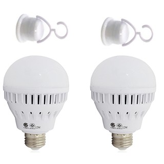 IWACHI หลอดไฟอัจฉริยะ LED 12 W. แสงขาว Day Light (สีขาว) แพ็ค 2 หลอด