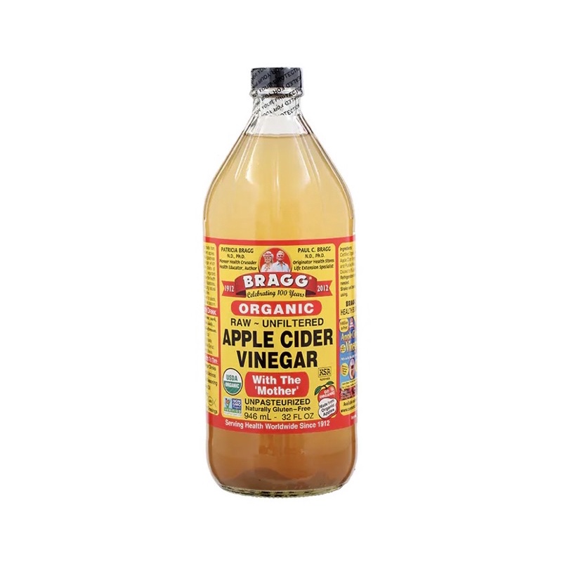 ถูกกว่าห้าง Bragg Apple Cider Vinegar แท้💯 ถูกที่สุด  น้ำส้มสายชูหมักจากแอปเปิ้ล