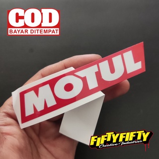 สติกเกอร์ พิมพ์ลาย MOTUL เคลือบเงา สําหรับติดตกแต่งหมวกกันน็อค รถจักรยานยนต์ รถยนต์