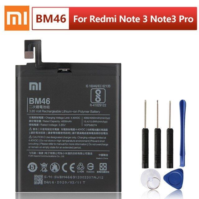 แบตเตอรี่ Xiaomi Redmi Note 3 Redmi Note 3 Pro BM46 4050mAh