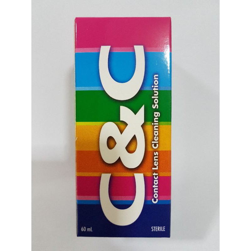 น้ำยาล้างคอนแทคเลนส์ c&c 60ml.