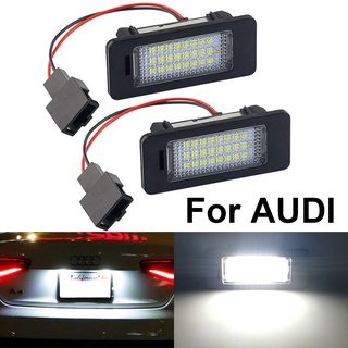 2x Canbus No Error LED Number Plate Light For Audi A5 A7 A4 Q5 S4 S5 TT 2008-2012 LED Lights Replace OEM 8T0943021 Xenon