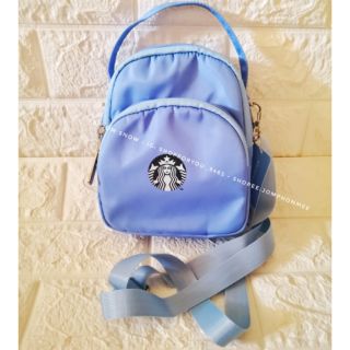 2020 Starbucks Taiwan bag กระเป๋าสะพายข้างสีฟ้า