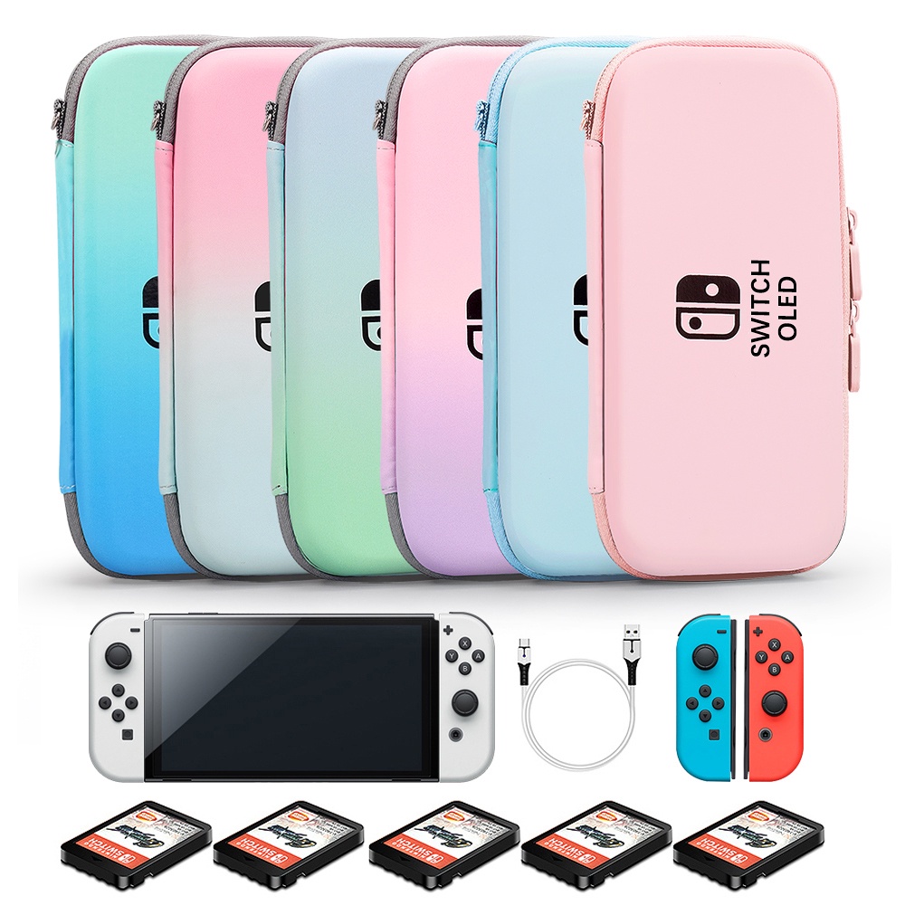 กระเป๋าเคส Pc แข็ง ป้องกันรอยหน้าจอ อุปกรณ์เสริม สําหรับ Nintendo Switch Oled

