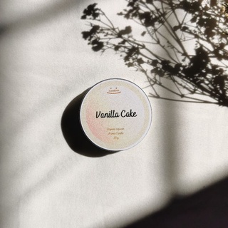 (Vanilla cake)​ Soy wax​ candle​ เทียนหอมตลับน่ารักกลิ่นวนิลา 30g 50g