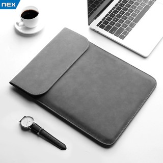 【พร้อมส่ง】กระเป๋าโน๊ตบุ๊ค เคสโน๊ตบุ๊ค เคสแล็ปท็อป เคสหนังใส่Macbook12.5, 13.3, 15.4นิ้ว ซองหนังแบบบาง Ultraslim PU Case