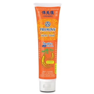 Promina ginseng facial foam 100g. / โพรมีน่า ยินเซ็ง เฟเชียล โฟม  100 กรัม