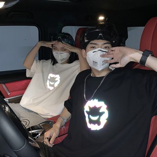 พร้อมส่ง เสื้อโอเวอร์ไซส์ เสื้อยืด เสื้อเรืองแสง เสื้อ oversize UNISEX  ผ้านุ่ม  สไตล์เกาหลี ST78