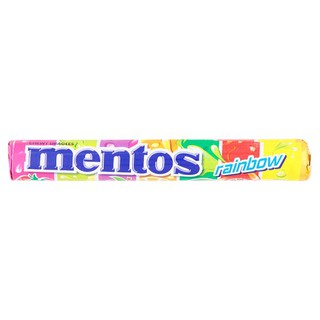 🔥แนะนำ!! เมนทอส เรนโบว์ ลูกอมกลิ่นผลไม้ต่างๆ 37กรัม Mentos Rainbow Fruit Candy, 37 grams