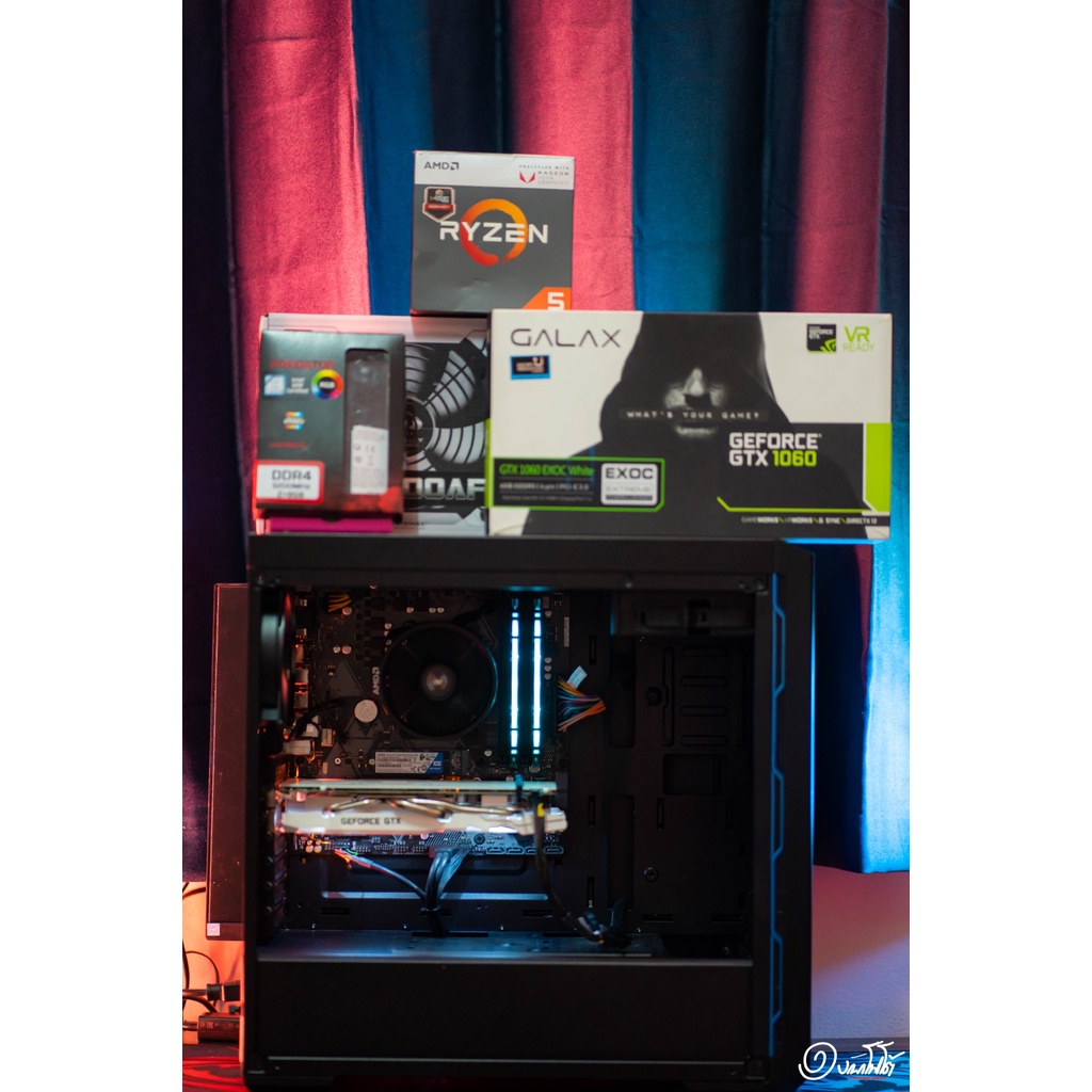 คอมมือสอง ryzen5 2400g RAM 16GB ประกันเหลือ 1ถึง2ปีขึ้นไป