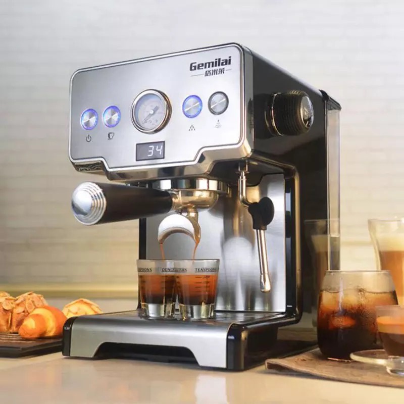 Gemilai ยี่ห้อ BOSS เครื่องชงกาแฟสด เครื่องชงกาแฟ 15 barรุ่น CRM3605 ☕️📢🚚**มีพร้อมส่ง**