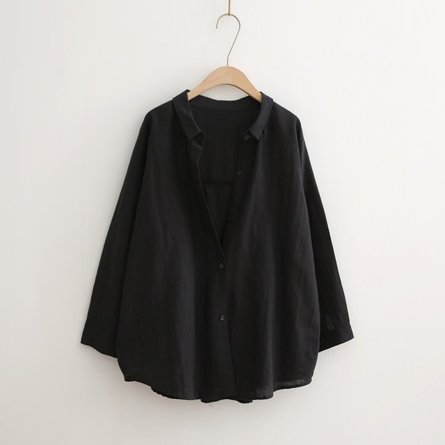 PALIN- เสื้อผ้าฝ้าย 01010036-BLACK