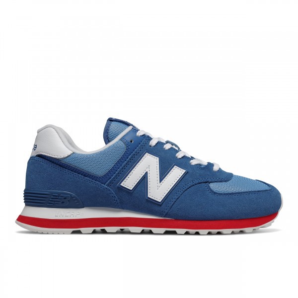 new balance 574 classic blue red