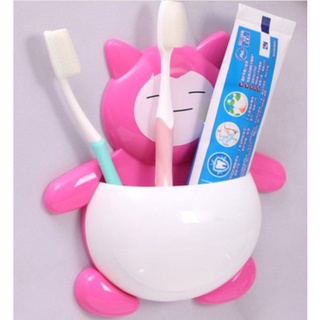BY475 ที่ใส่แปรงสีฟัน รูปหมี แบบจุ๊บสูญญากาศติดผนัง กล่องใส่แปรงสีฟัน ที่เก็บแปรงสีฟันติดผนัง