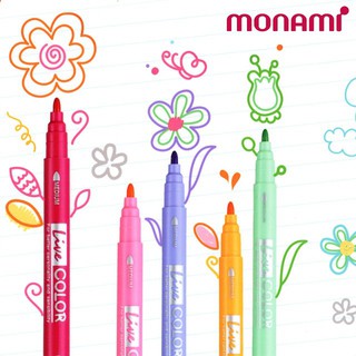 ปากกาเมจิ Monami Live Color ครบ 39 สี มีกล่อง