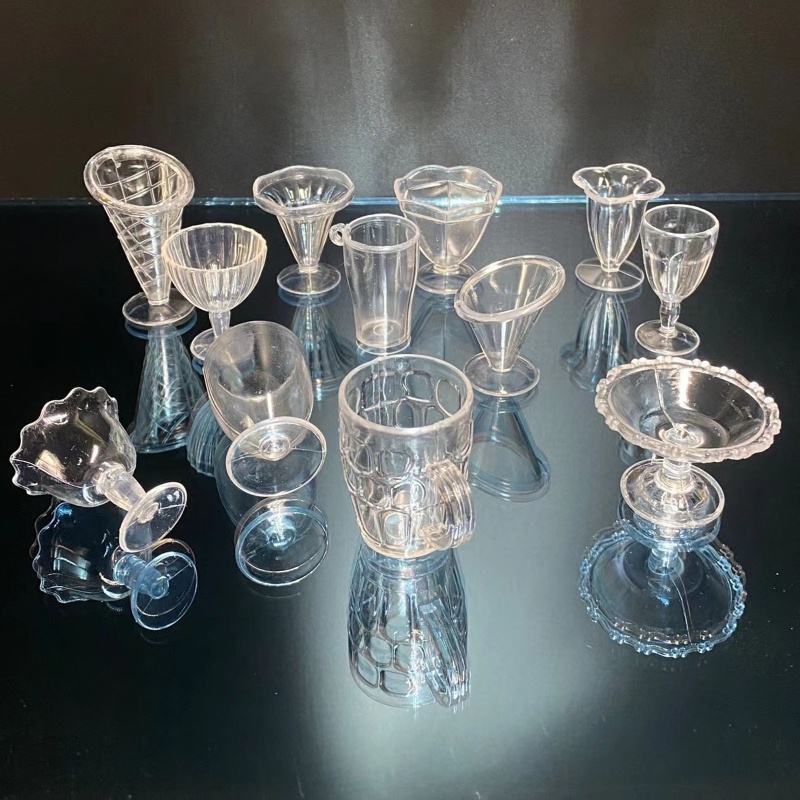 Jlove ถ้วยพลาสติก สําหรับใส่ไอศกรีม ซันเดีย ขนาดเล็ก Diy 12 ชิ้น - รูปที่ 3