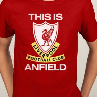 เสื้อยืดผู้ชายShort Sleeve T-shirt shirt Liverpool football club EPL Salah Van Dirk Jurgen Klopp Mane  O-Neck Men Fashi