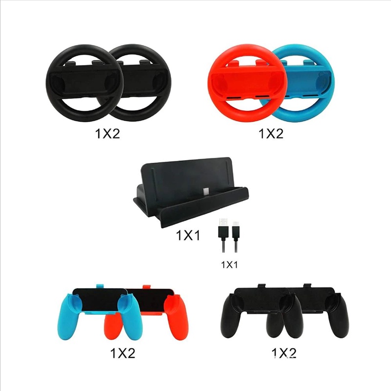 iPlay Nintendo Switch Game Accessories Set 10 in 1  อุปกรณ์เสริม สำหรับเครื่องเกม นินเทนโดสวิทซ์ 10 in1 ใช้ได้กับทุกรุ่น