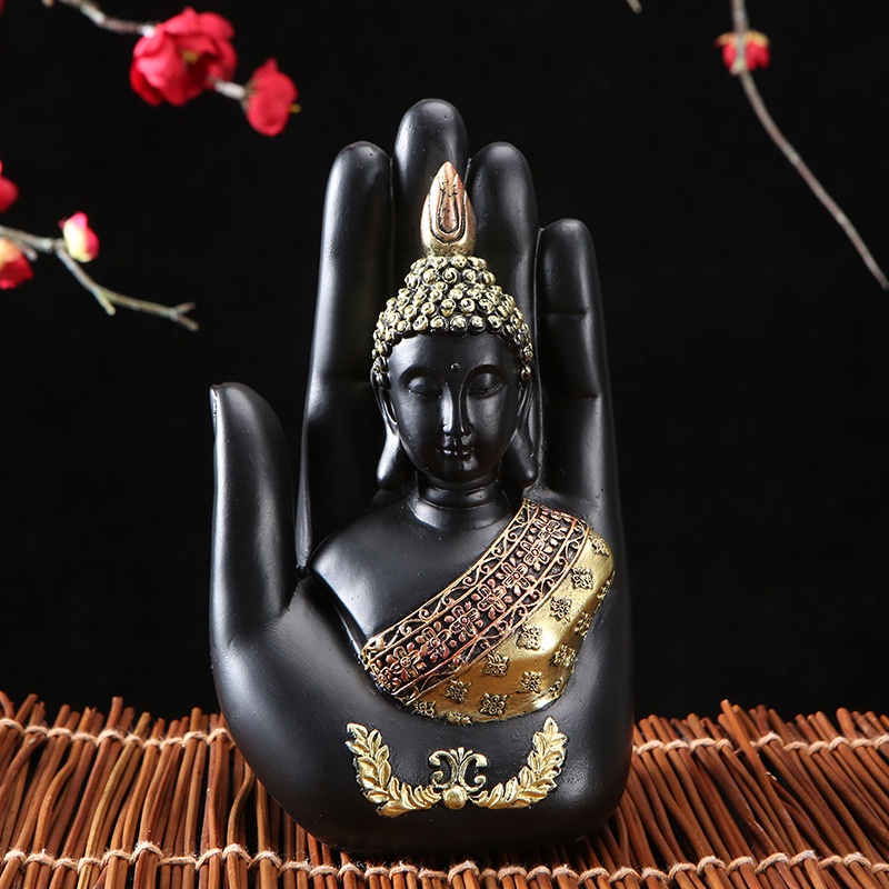 ❆2020 Buddha Statue Thailand Buddha Sculpture Green Resin Hand Made Buddhism Hindu Fengshui Figurine Meditation Home Dec