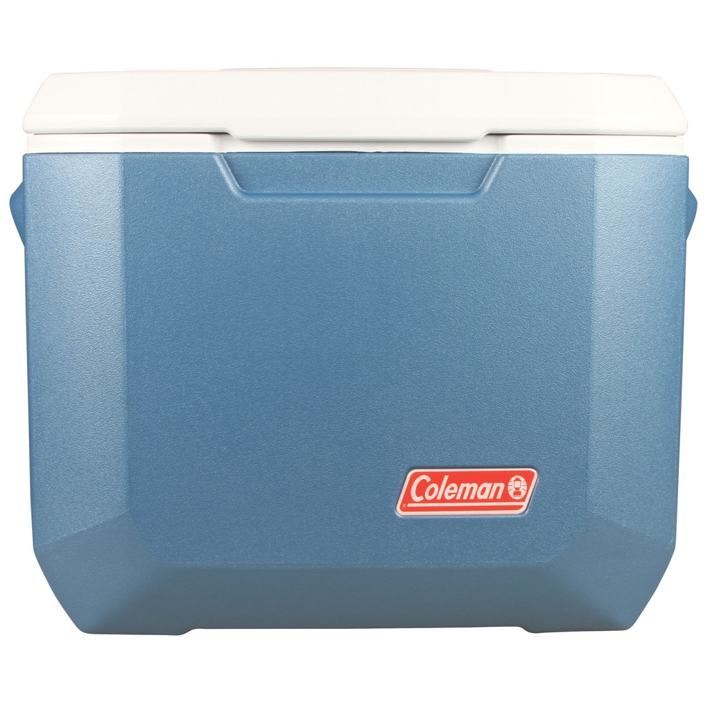 กะติก สามารถนั่งทับได้ ด้านบนมีที่วางแก้วได้4ช่องcoleman us cooler 50 qt blue tolc0388