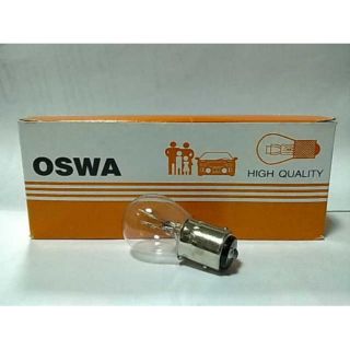 (1กล่อง)หลอดไฟเบรค+หลอดไฟท้ายOSWA 12V25W