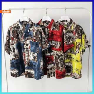 【KIN】เสื้อเชิ้ตแฟชั่นผ้าคุณภาพดี