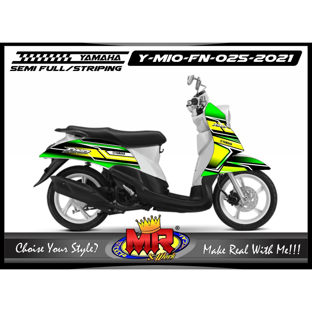 Yamaha Mio Fino สติ๊กเกอร์ติดมอเตอร์ไซค์ Decal สติ๊กเกอร์กราฟิก การปรับเปลี่ยนตัวถังรถจักรยานยนต์