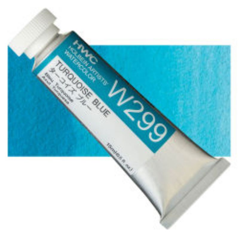 Turquoise blue 5/15ml (W099/W299) Ser B สีน้ำโฮลเบน Holbein Artist Watercolor Japan Made ホルベイン透明水彩絵具