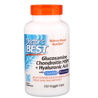 Doctors Best Glucosamine Chondroitin MSM + Hyaluronic Acid  BioCell Collagen 150 capsule