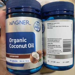 WAGNER ORGANIC COCONUT OIL 100 CAPSULES