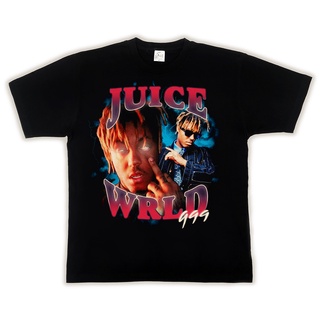 เสื้อยืดแขนสั้น พิมพ์ลาย JUICE WRLD High Street สไตล์ฮิปฮอป วินเทจ ทรงหลวม สําหรับผู้ชาย