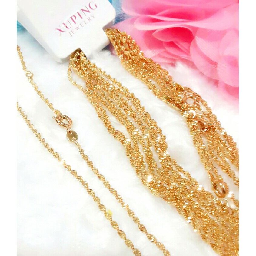 สร้อยคอ Bursalino แบรนด์ Xuping สําหรับผู้ใหญ่และเด็ก