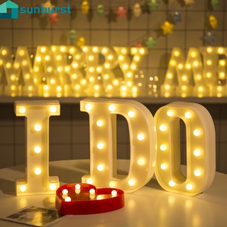 ไฟ LED 26 ตัวอักษร แบตเตอรี่ สำหรับตกแต่ง DIY