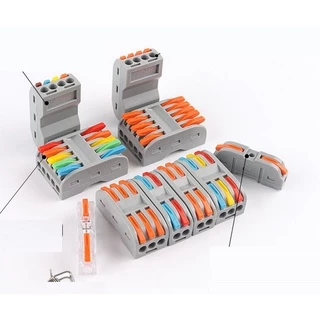 ขั้วต่อสายไฟ Quick Terminal เต้าจั้ม ข้อต่อสายไฟ ใช้งานง่ายลดเวลางาน Wire Connector Terminal
