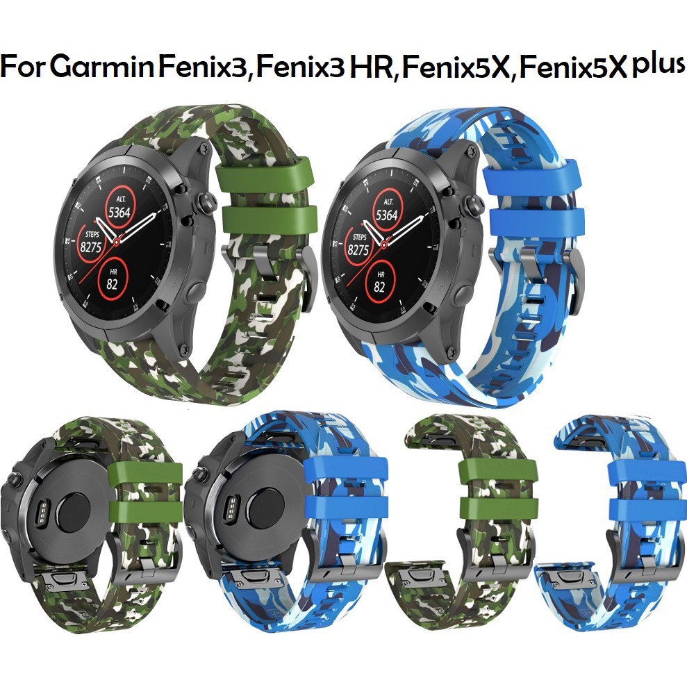 สายนาฬิกา Garmin Fenix3 / Fenix 3 HR / สาย Fenix 5X Fenix5X plus Watch Band Silicone Strong Outdoor Sports Replacement Strap