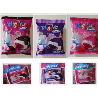 Wiggles Marshmallow ขนมมาชเมลโลว์ เคลือบไวท์ช็อค สอดไส้แยม อร่อยมาก!!