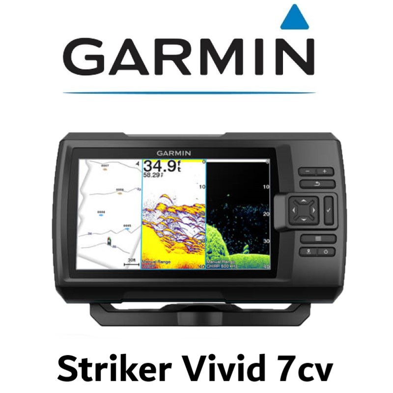 เครื่องหาปลา+GPS ยี่ห้อ Garmin Striker Vivid 7cv