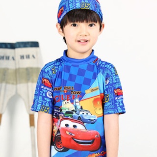 ชุดว่ายน้ำเด็ก ลายรถแมคควีน CarMcQueen