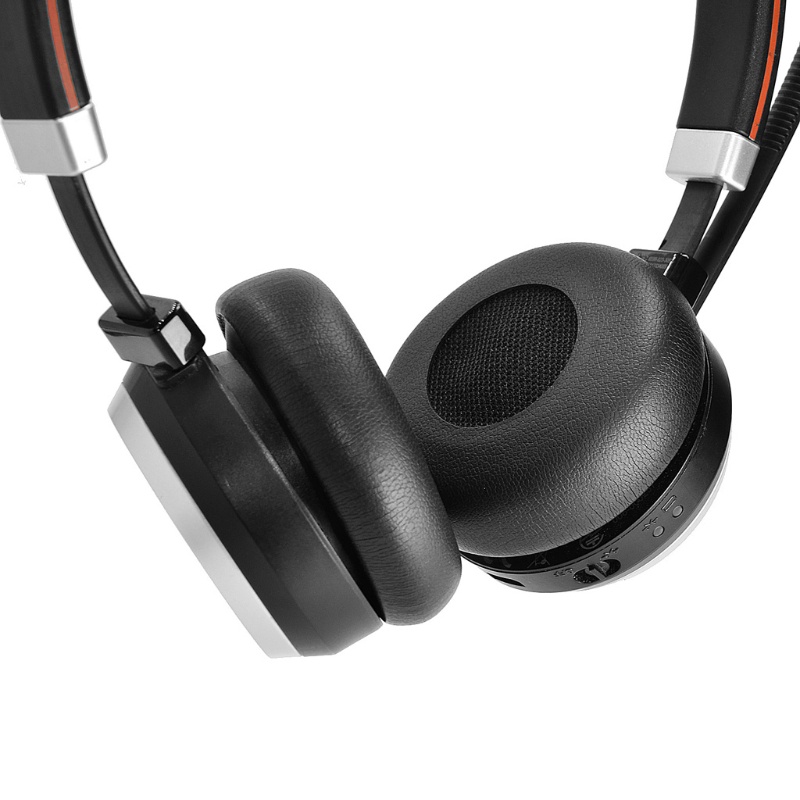 ปลอกหนังหุ้มหูฟังสําหรับ Jabra Evolve 20 20se 30 30II 40 65