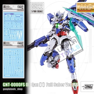 [ D.L Model ] Water decal GN16 ดีคอลน้ำสำหรับ GNT-0000FS 00 Qan［T］Full Saber Ver.MB (MG) OO qanta  [DABAN 8822]